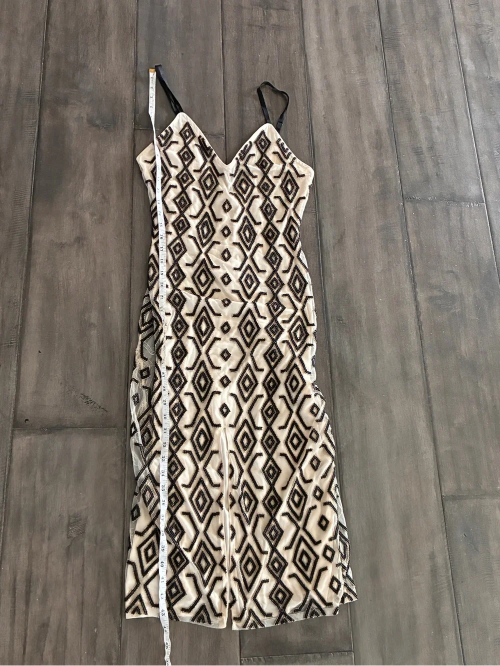 Alice + Olivia Arlette Beaded V-Neck Dress - Size 2